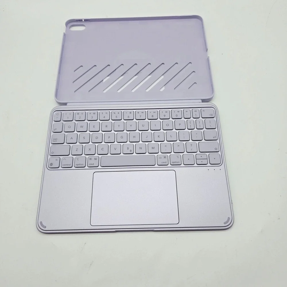 ESR iPad Air 11 Case Detachable Keyboard Multi-Angle Stand Purple M4 M3 M2